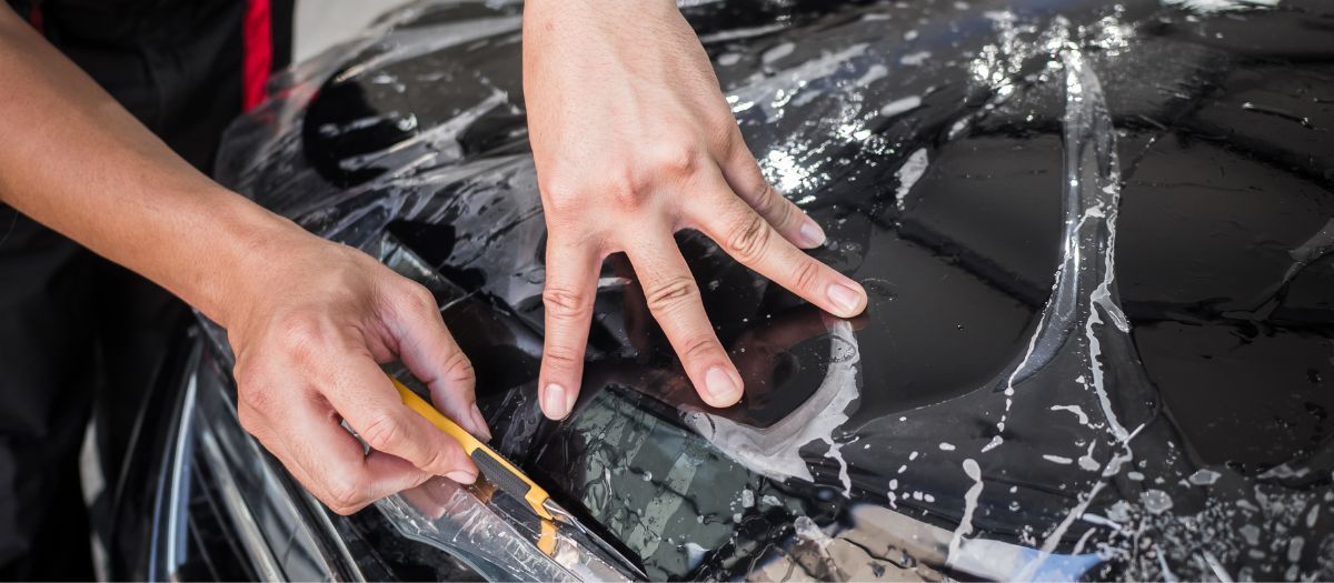 оклейка авто антигравийной пленкой