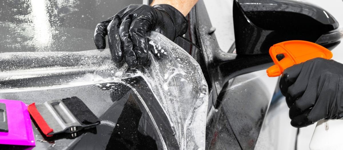 оклейка кузова антигравийной пленкой